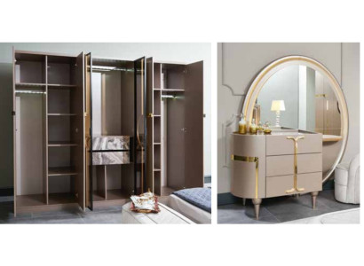 Armadio guardaroba Armadio di lusso Camera da letto Mobili Stile italiano Armadi di legno