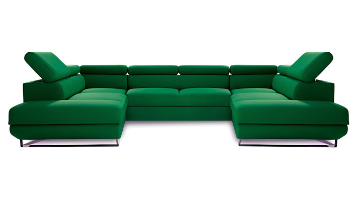 Divano angolare in tessuto a forma di U design moderno