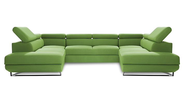 Divano angolare in tessuto a forma di U design moderno