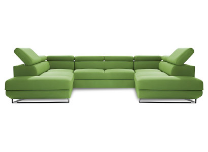 Divano angolare in tessuto a forma di U design moderno