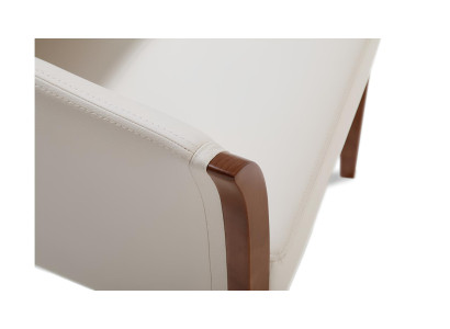 Divano Design Poltrona Pelle Moderna Due Posti