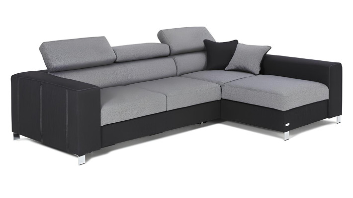 Divano angolare a forma di L Design Divano Poltrona Tessuto Moderno Funzione letto