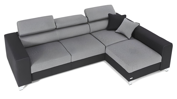 Divano angolare a forma di L Design Divano Poltrona Tessuto Moderno Funzione letto