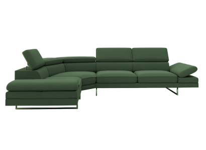 Divano angolare a forma di L Design divani poltrona tessile moderno set angolare nuovo