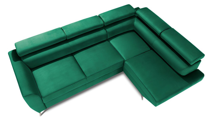 Divano angolare a forma di L Design Divano Poltrona Nuovo con contenitore letto e funzione letto