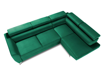 Divano angolare a forma di L Design Divano Poltrona Nuovo con contenitore letto e funzione letto