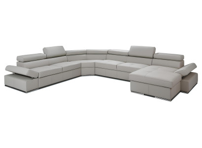 XXL soggiorno divano poltrona design angolare set divani 100% ITALIA PELLE