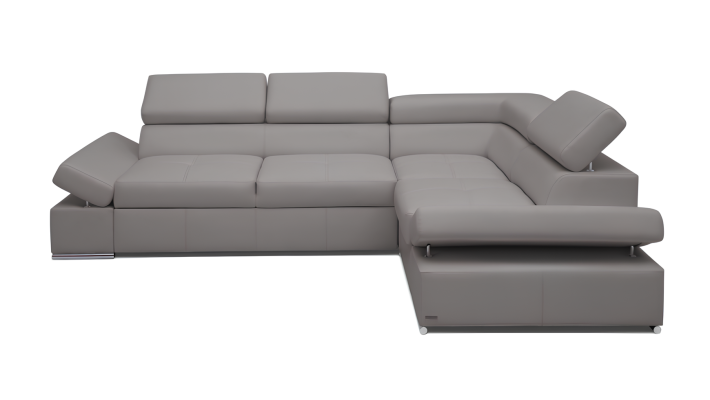 Divano angolare moderno divano angolare set di mobili paesaggio design imbottito 100% pelle