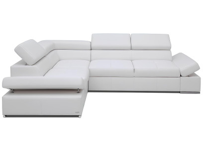 Divano angolare moderno divano angolare set di mobili paesaggio design imbottito 100% pelle