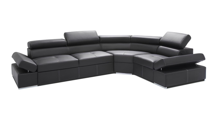 Divano angolare moderno divano angolare set design poltrona paesaggio abitativo 100% pelle