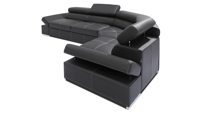 Divano angolare moderno divano angolare set design poltrona paesaggio abitativo 100% pelle