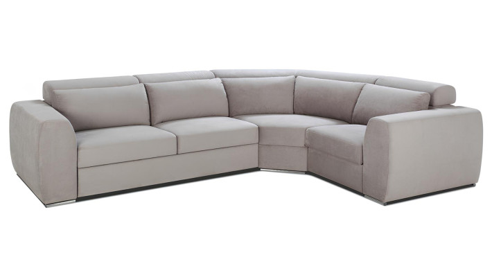 Divano angolare in tessuto a forma di L design moderno