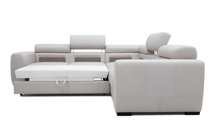 Divano angolare paesaggio abitativo divano poltrona pelle design relax multifunzionale forma L