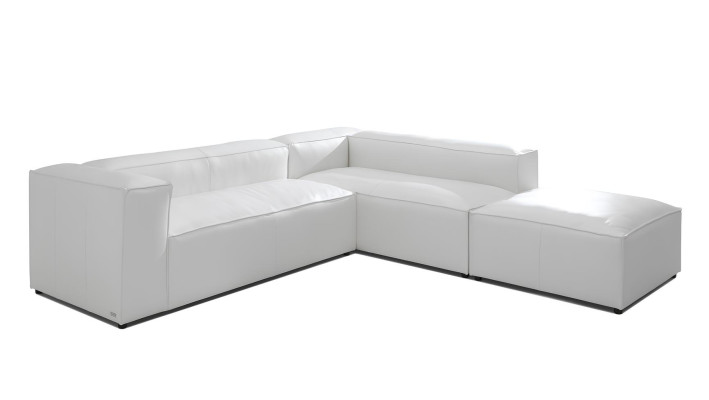 XXL divano angolare divano 100% ITALIA PELLE divano poltrona design set divani