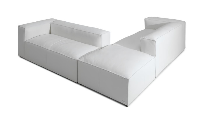 XXL divano angolare divano 100% ITALIA PELLE divano poltrona design set divani