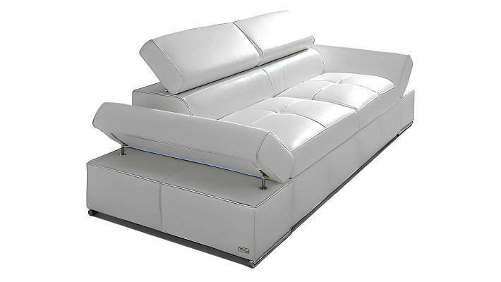 Set completo divano poltrona design in pelle 2 pezzi nuovo