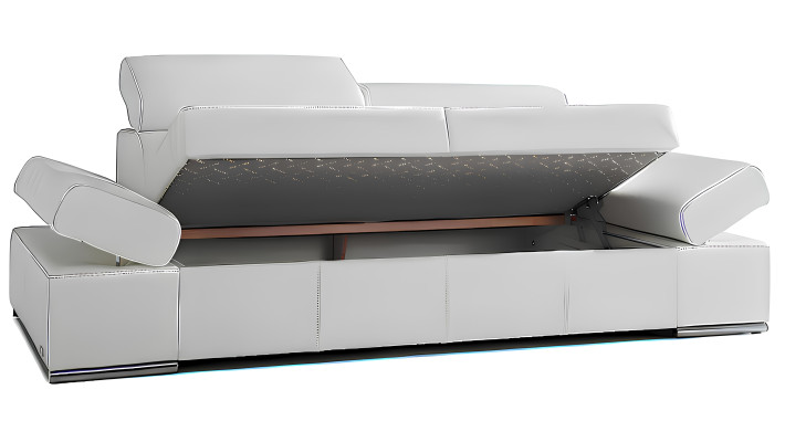 Set completo divano poltrona design in pelle 2 pezzi nuovo