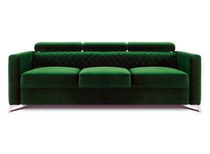 Divano Design Moderno Tessuto Funzione Letto 3 Posti