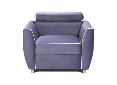 Divano 3+1 posti Design Moderno Tessuto con Funzione Letto