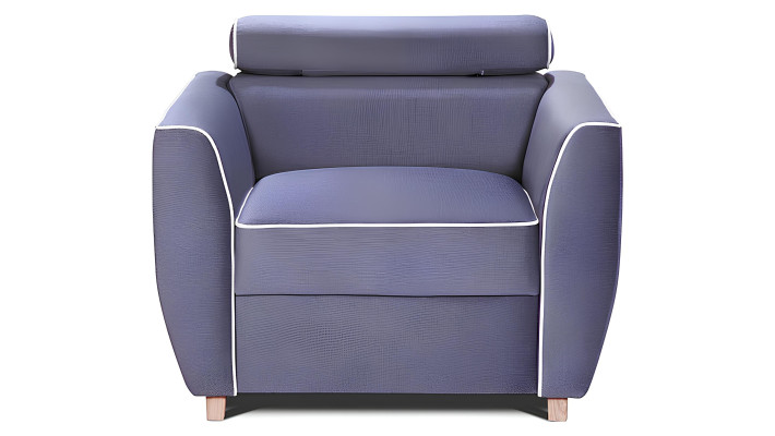 Poltrona designer imbottita in tessuto 1 posto lounge club televisione