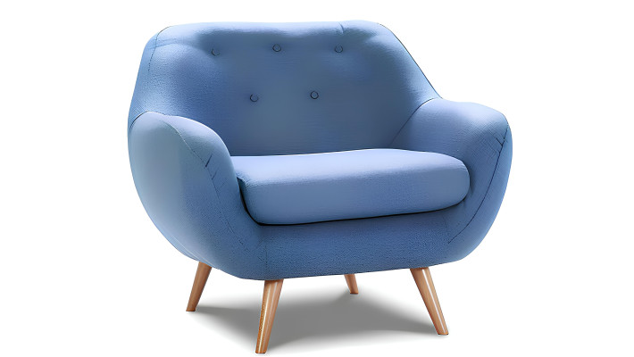 Poltrona design moderna in tessuto 1 posto verde per TV