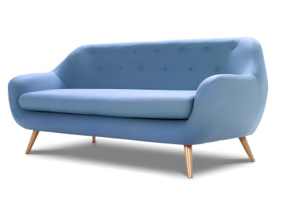 Set di divani 2+1 posti Design Polster Moderno Tessuto Sofà
