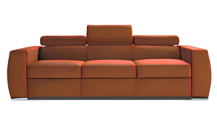 Divano 3 posti con funzione letto design moderno in tessuto