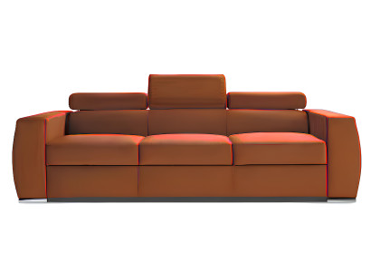 Divano 3 posti con funzione letto design moderno in tessuto