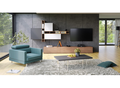 Poltrona designer imbottita tessile 1 posto lounge club televisione 1 seduta relax stoffa