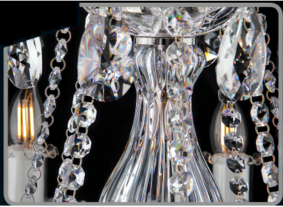 Lampada luce cristallo Elite Bohemia da tavolo nuova