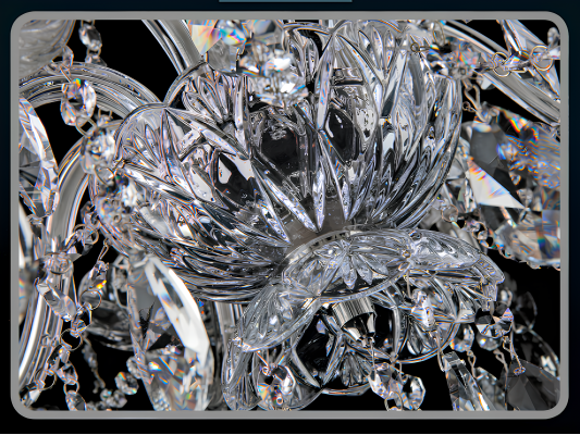 Lampada luce cristallo Elite Bohemia da tavolo nuova