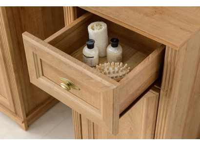 Design mobili da bagno set 5 pezzi armadietto lavabo stile country