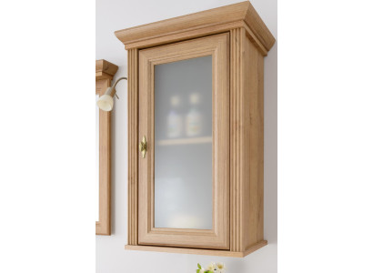 Armadio a muro pensile scaffale da cucina bagno mobili in legno massello