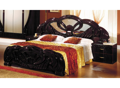 Letto esclusivo design imbottito letti matrimoniali mobili in legno italiani nuovi