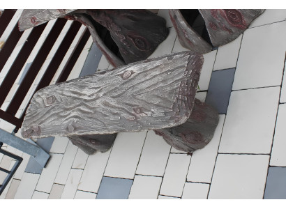 Mobili da giardino tavolo con 2 panche set da giardino in pietra legno