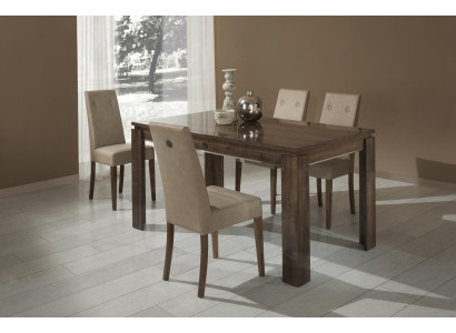 Set di tavolo da pranzo con 4 sedie da cucina nuovo 5 pezzi