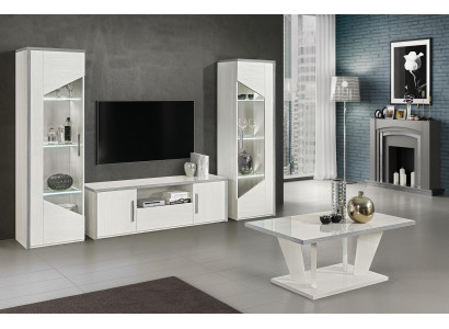 Vetrina 1 porta bianca armadio vetrina soggiorno design nuovo