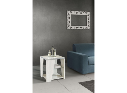 Tavolino da soggiorno in legno design moderno mobili di lusso tavolo quadrato bianco