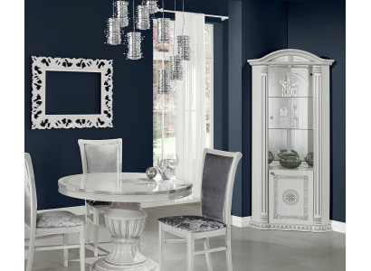 Vetrina angolare Vetrina Credenza Angolo Vetrine Lusso Vetro Armadio Armadietto Legno Design