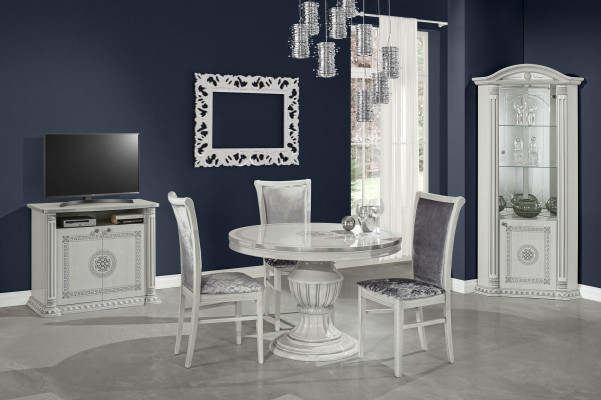 Comò rtv televisore lucido bassa credenza design scaffali tv legno Italia