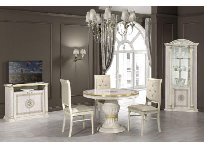 Mobile TV di design rtv, credenza per televisore, mobile di lusso in legno oro beige