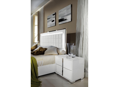 Comò da letto in legno con comodini moderni 3 pezzi