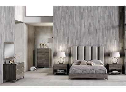 Set di comò specchio in legno comò armadio moderno gruppo mobile