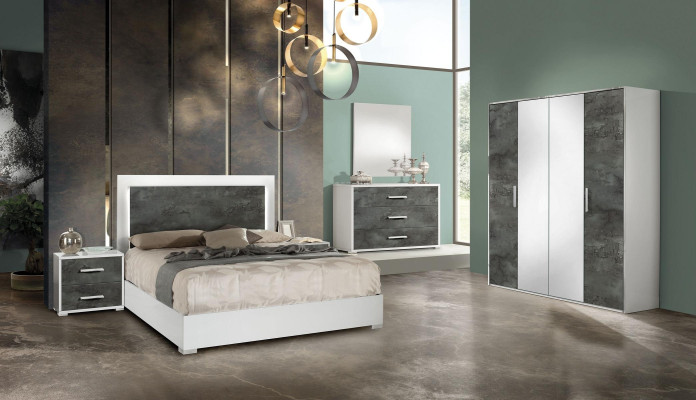 Armadio 4 porte guardaroba moderno armadi legno camera da letto nuovo