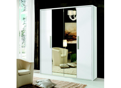 Armadio 4 porte armadio design mobili in legno armadi bianco specchio