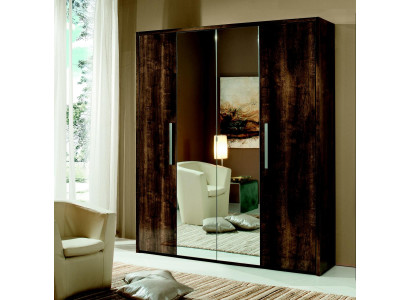 Armadio design mobili legno lusso specchio camera da letto armadi nuovo