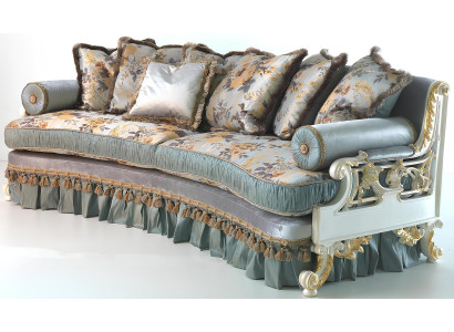 Divano design 4 posti mobili poltrona arredamento italiano blu