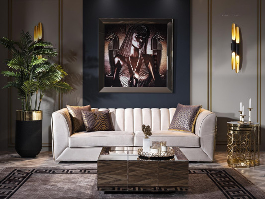 Divano moderno bianco tavolino da caffè divano imbottito soggiorno divani in tessuto