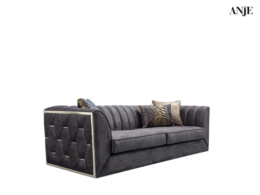 Moderno set di divani in acciaio inox lusso mobili per soggiorno nuovo