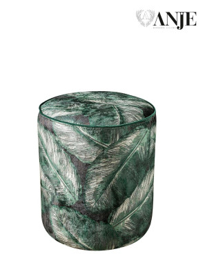 Puff verde di lusso per soggiorno mobili imbottiti nuovo